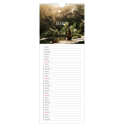 Calendario da cucina  — Fuga infinita [Marzo]