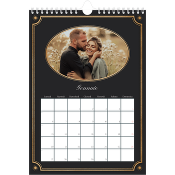 Calendario personalizzato A4 — Classico vintage