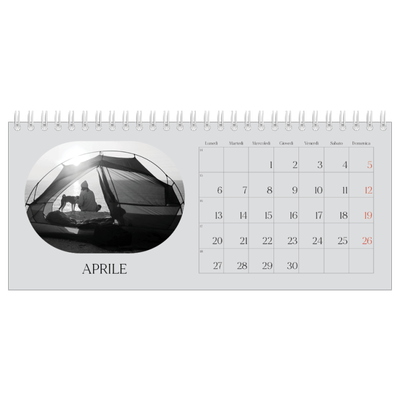 Calendari da tavolo — La strada aperta [Aprile]