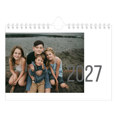 Calendario fotografico A5 — Mesi numerati [copertina]