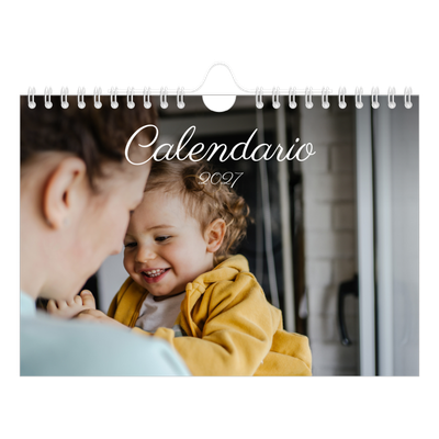 Calendario fotografico A5 — Mese scritto a mano [copertina]