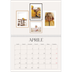 Calendario A4 Doppio — Galleria fotografica a parete [Aprile]