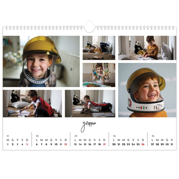 Calendario Fotografico A3 Orizzontale — Disposizioni fotografiche