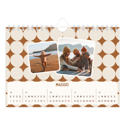 Calendario fotografico A5 — Fantasia rétro [copertina]