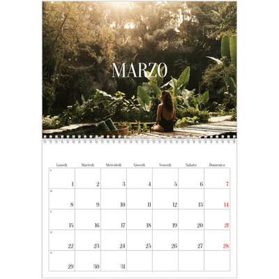 Calendario A4 Doppio — Fuga infinita [Marzo]