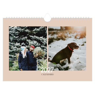 Calendario fotografico A4 — Testo sovrapposto [copertina]