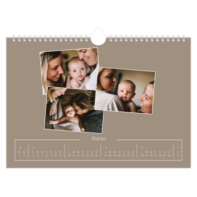 Calendario fotografico A4 — Ricordi artigianali [Marzo]