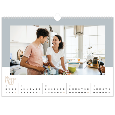 Calendario A3 orizzontale  — Cornici terrose [copertina]