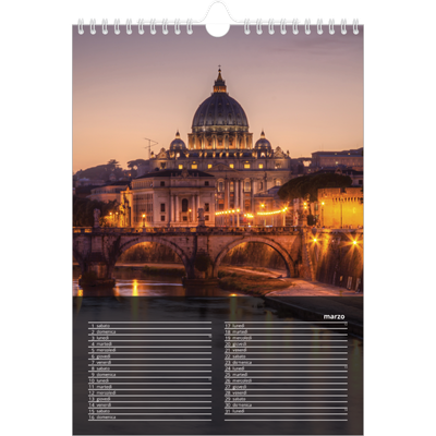 Calendario personalizzato A4 — Complementi [Marzo]