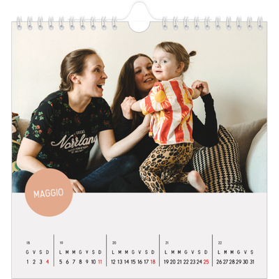 Calendari quadrati — Adesivo fotografico [copertina]