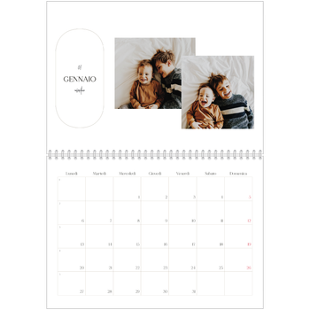 Calendario A4 Doppio — Fare piani