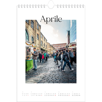 Calendario personalizzato A4 — Il mio diario di viaggio [Aprile]