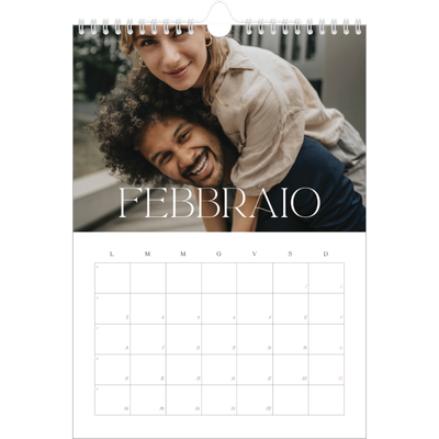 Calendario personalizzato A4 — Più grande della vita [Febbraio]
