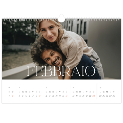 Calendario A3 orizzontale  — Più grande della vita [Febbraio]