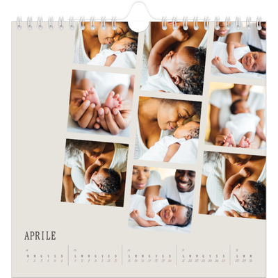 Calendari quadrati — Ricordi in movimento [Aprile]