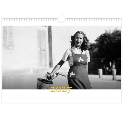 Calendario A3 orizzontale  — Stile tradizionale [copertina]