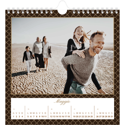 Calendari quadrati — Monocromatico vintage [copertina]