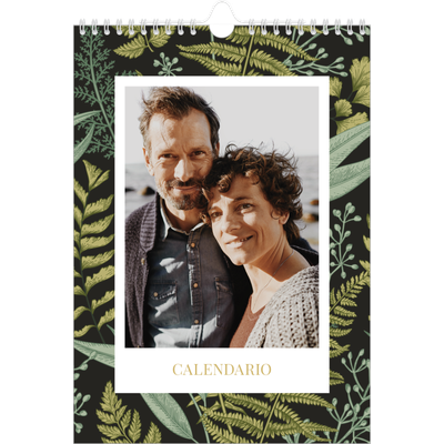 Calendario personalizzato A4 — Carta da parati floreale [copertina]