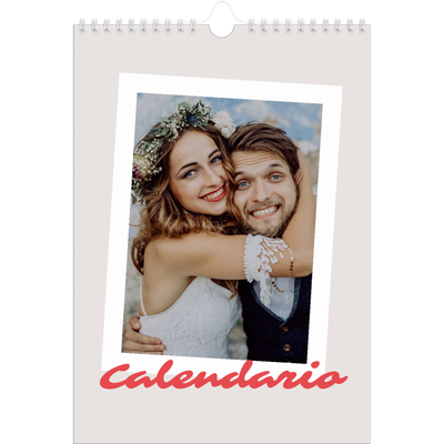Calendario personalizzato A4 — Firmato in cremisi [copertina]