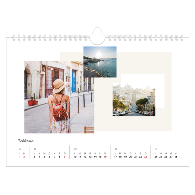 Calendario fotografico A4 — Toni spenti [Febbraio]
