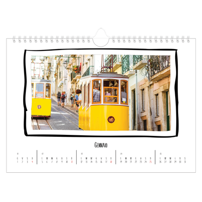 Calendario fotografico A4 — Istantanee da album [Gennaio]