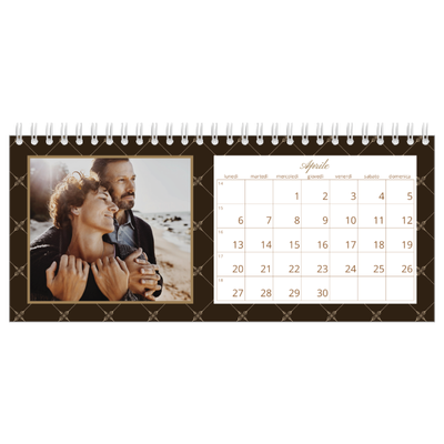 Calendari da tavolo — Monocromatico vintage [Aprile]