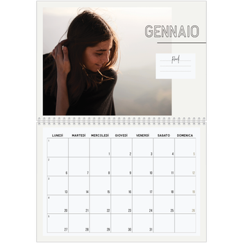 Calendario A4 Doppio — Appunto a me stessa