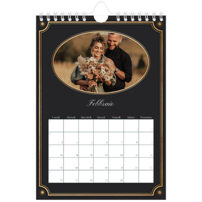 Calendario fotografico A5 — Classico vintage [Febbraio]