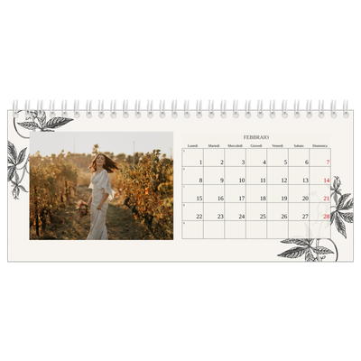 Calendari da tavolo — Inchiostro e edera [Febbraio]