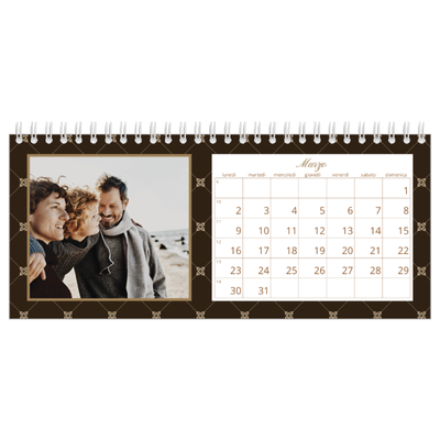 Calendari da tavolo — Monocromatico vintage [Marzo]