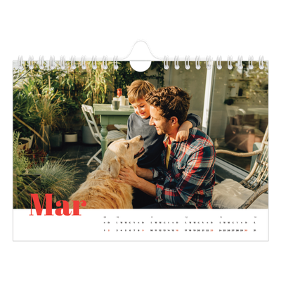 Calendario fotografico A5 — Un anno audace [Marzo]