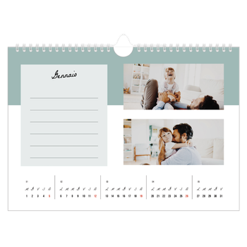 Calendario Fotografico A4 Orizzontale — Calendario delle cose da fare