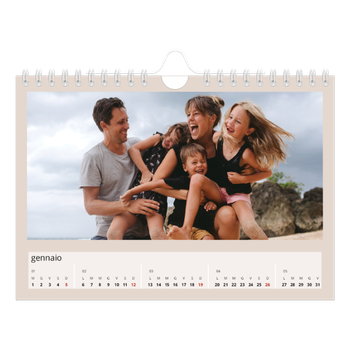 Calendario Fotografico A5 Orizzontale — Colori della terra