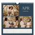 Calendari quadrati — Ardesia e grazie [Aprile]