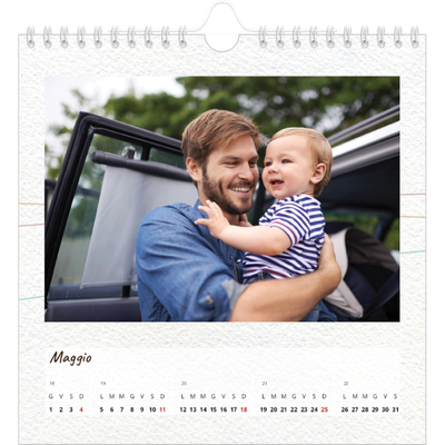 Calendari quadrati — Carta da regalo floreale [copertina]