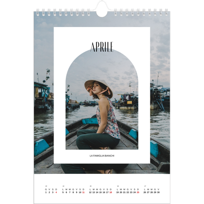 Calendario personalizzato A4 — L'arco aperto [Aprile]