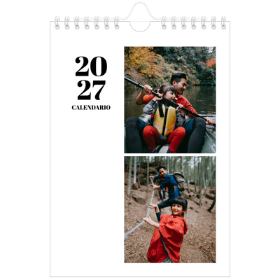 Calendario fotografico A5 — Serif e momenti [copertina]