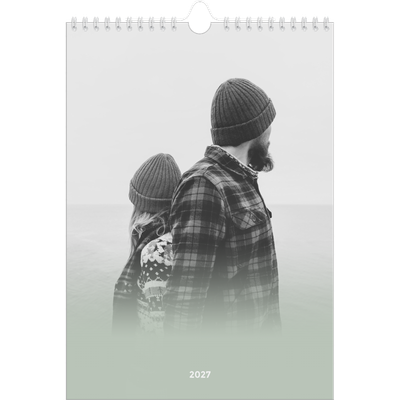Calendario personalizzato A4 — Verde nebbioso [copertina]