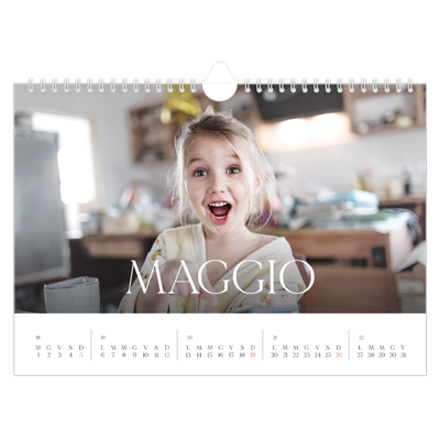 Calendario fotografico A4 — Dodici grandi mesi [copertina]