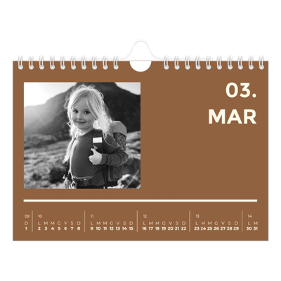 Calendario fotografico A5 — Contemporaneo [Marzo]