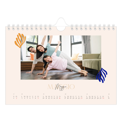 Calendario fotografico A5 — Corallo [Maggio]