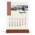 Calendario con supporto in legno verticale  — Vedute del mondo [Aprile]
