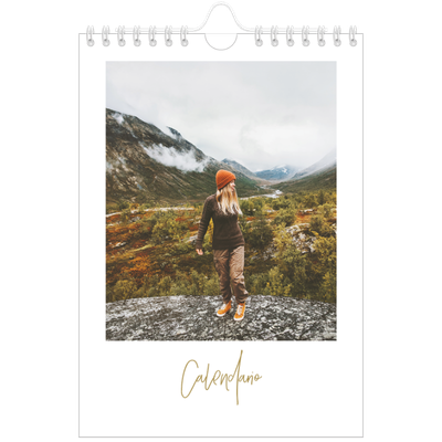 Calendario fotografico A5 — Testo scarabocchiato [copertina]