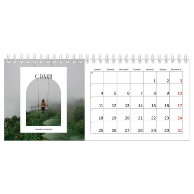 Calendari da tavolo — L'arco aperto [Gennaio]