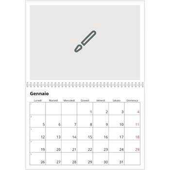 Calendario A4 Doppio — Disegna il tuo prodotto