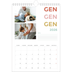 Calendario personalizzato A4 — Tipo colorato [Gennaio]