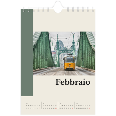 Calendario fotografico A5 — Vedute del mondo [Febbraio]