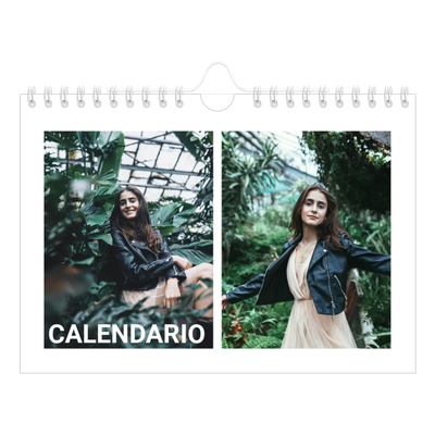 Calendario fotografico A5 — Mese in grande [copertina]
