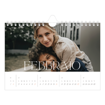 Calendario fotografico A5 — Più grande della vita [Febbraio]