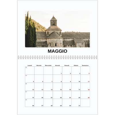 Calendario A4 Doppio — Foto semplice [copertina]